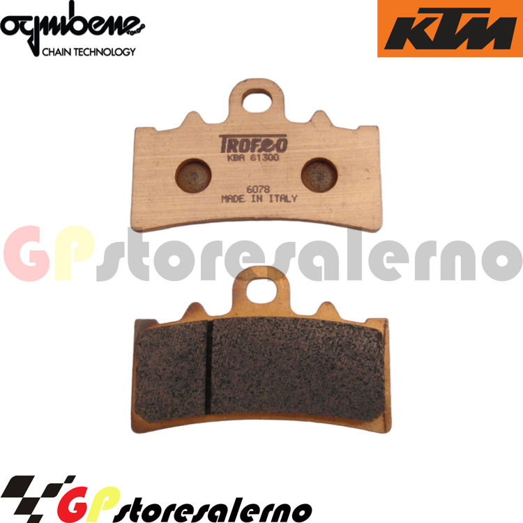 Immagine di 43018601 COPPIA PASTIGLIE ANTERIORI SINTERIZZATE OGNIBENE PER KTM 125 DUKE 4T DAL 2010 AL 2024