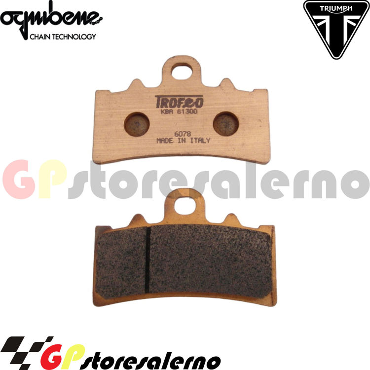 Immagine di 43018601 COPPIA PASTIGLIE ANTERIORI SINTERIZZATE OGNIBENE PER TRIUMPH 400 SCRAMBLER X DAL 2024 AL 2025