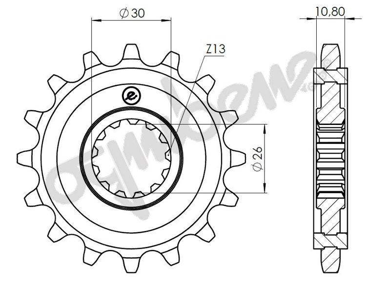 Immagine di gp16 KIT TRASMISSIONE DID CATENA PASSO 525 VX3 CORONA E PIGNONE 16/43 PER YAMAHA 700 MT 07 DAL 2014 AL 2024