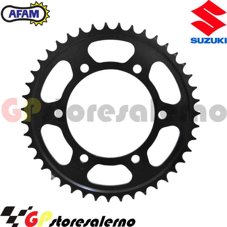 Immagine di 12815-43 CORONA CORONA IN ACCIAIO AFAM PASSO 525 Z 43 PER SUZUKI 600 GSX R DAL 2011 AL 2017