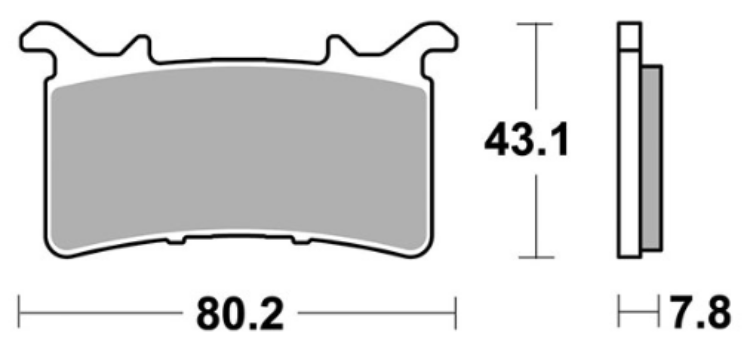 Immagine di 7233 PRO COPPIA PASTIGLIE BRENTA RACING SINTERIZZATE PRO PER BMW M 1000 R DAL 2023 AL 2024