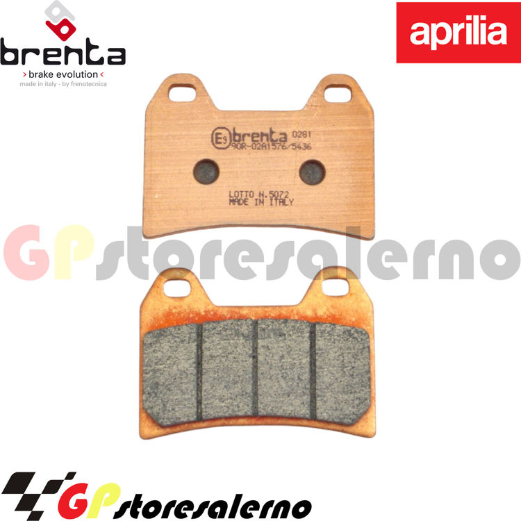 Immagine di 7093 PRO COPPIA PASTIGLIE BRENTA RACING SINTERIZZATE PRO PER APRILIA 250 RS DAL 1998 AL 2003