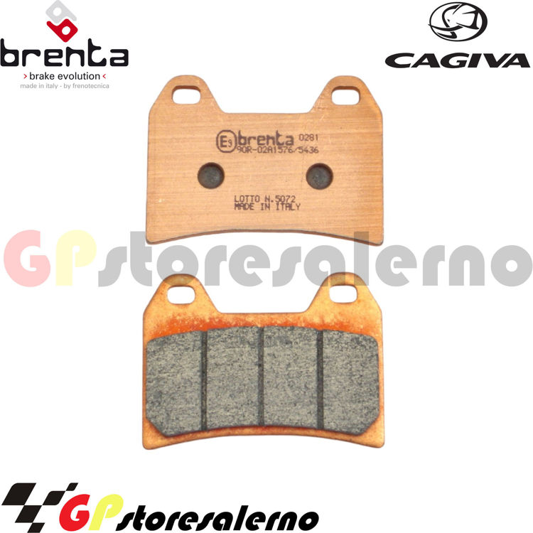 Immagine di 7093 PRO COPPIA PASTIGLIE BRENTA RACING SINTERIZZATE PRO PER CAGIVA 650 RAPTOR DAL 2000 AL 2002