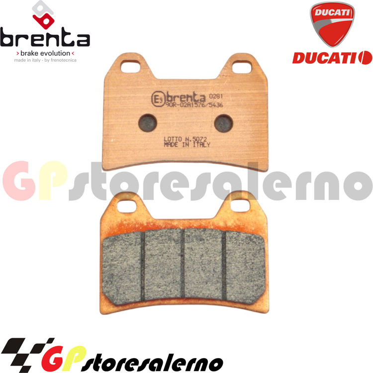 Immagine di 7093 PRO COPPIA PASTIGLIE BRENTA RACING SINTERIZZATE PRO PER DUCATI 400 MONSTER DAL 2000 AL 2003