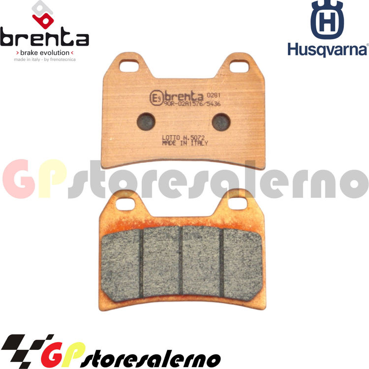 Immagine di 7093 PRO COPPIA PASTIGLIE ANTERIORI BRENTA RACING SINTERIZZATE PRO PER HUSQVARNA 570 SM R NOX DAL 2001 AL 2003