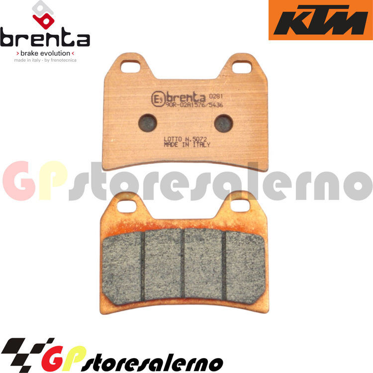 Immagine di 7093 PRO COPPIA PASTIGLIE ANTERIORI BRENTA RACING SINTERIZZATE PRO PER KTM 250 RC4R DAL 2020 AL 2023