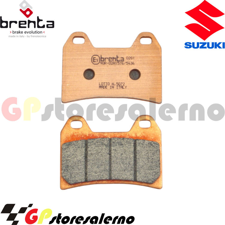 Immagine di 7093 PRO COPPIA PASTIGLIE ANTERIORI BRENTA RACING SINTERIZZATE PRO PER SUZUKI 1200 GSX INAZUMA DAL 1999 AL 2001