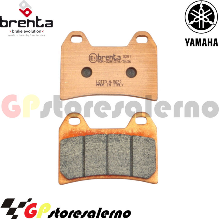 Immagine di 7093 PRO COPPIA PASTIGLIE ANTERIORI BRENTA RACING SINTERIZZATE PRO PER YAMAHA 660 XT X DAL 2005 AL 2014