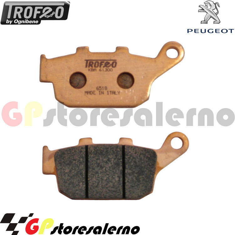 Immagine di 43020401 PASTIGLIE POSTERIORI SINTERIZZATE OGNIBENE PEUGEOT 250 SV DAL 2001 AL 2005