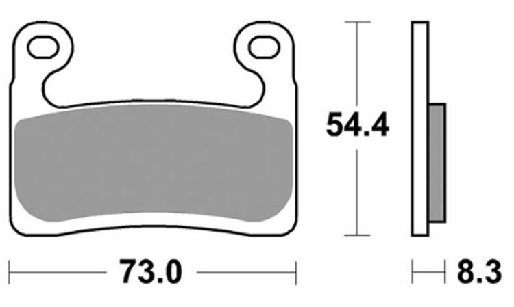 Immagine di 43008001 COPPIA PASTIGLIE FRENO ANTERIORI SINTERIZZATE OGNIBENE TROFEO BMW 1000 S R CON PINZA BMW DAL 2019 AL 2020