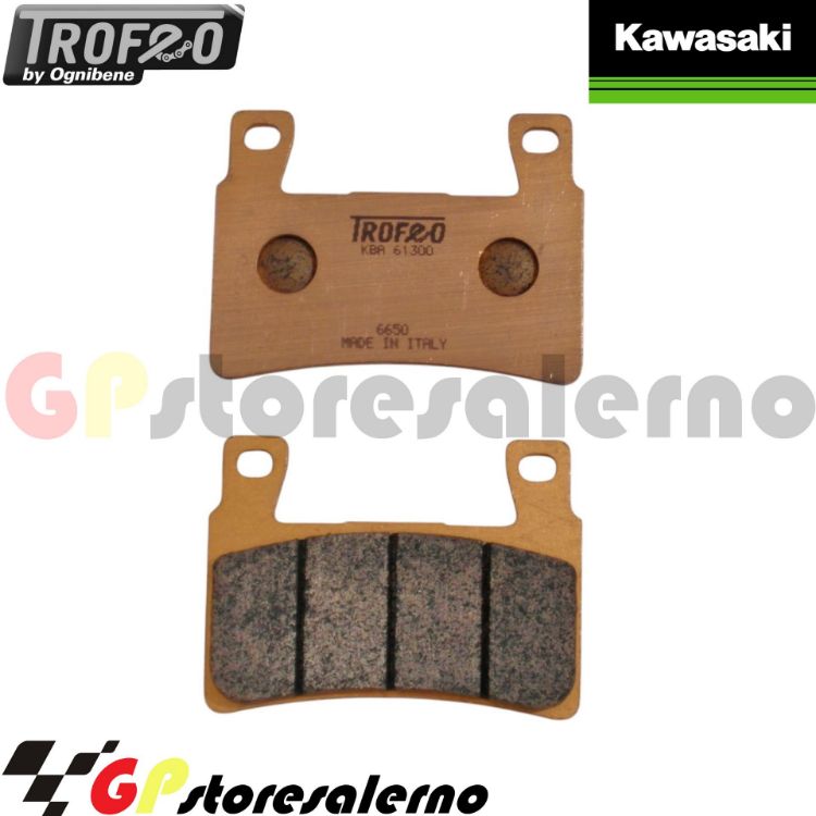 Immagine di 43024501 COPPIA PASTIGLIE FRENO ANTERIORI SINTERIZZATE OGNIBENE TROFEO KAWASAKI 636 DAL 2019 AL 2025