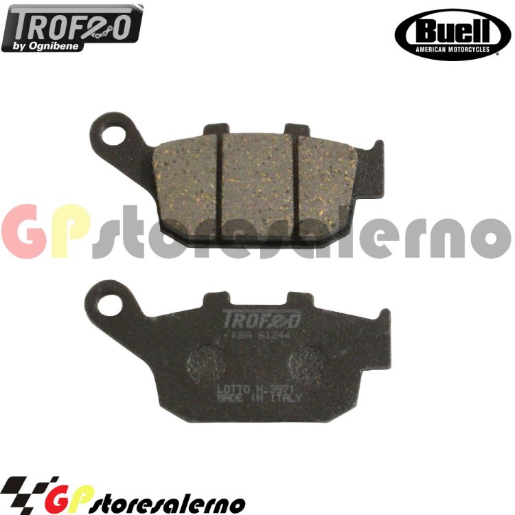 Immagine di 43020400 PASTIGLIE POSTERIORI ORGANICHE OGNIBENE BUELL 900 XB9S LIGHTNING DAL 2003 AL 2004