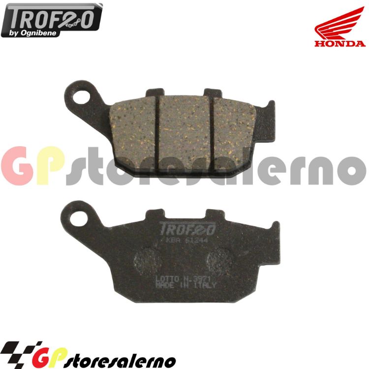 Immagine di 43020400 PASTIGLIE POSTERIORI ORGANICHE OGNIBENE HONDA 400 CB SUPER FOUR DAL 1992 AL 1995