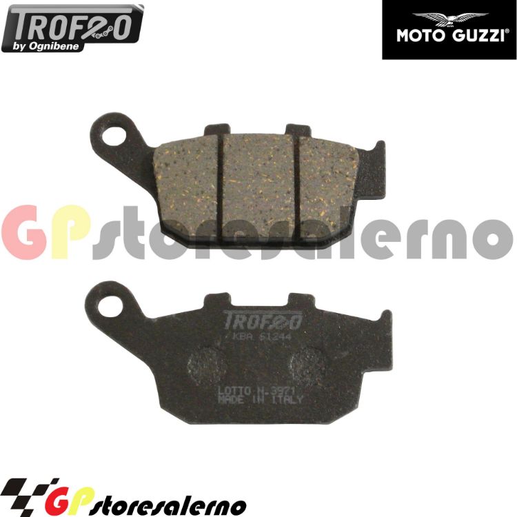 Immagine di 43020400 PASTIGLIE POSTERIORI ORGANICHE OGNIBENE PEUGEOT 250 SV DAL 2001 AL 2005