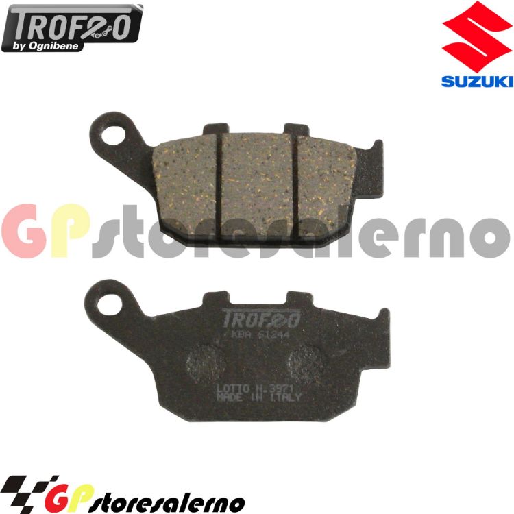 Immagine di 43020400 PASTIGLIE POSTERIORI ORGANICHE OGNIBENE SUZUKI 650 XF FREEWIND DAL 1997 AL 2001