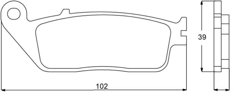 Immagine di 43020200 PASTIGLIE ANTERIORI ORGANICHE OGNIBENE HONDA 750 VFR F DAL 1988 AL 1997