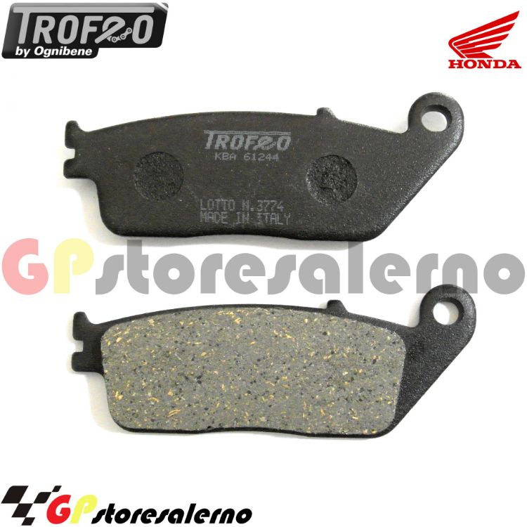 Immagine di 43020200 PASTIGLIE ANTERIORI ORGANICHE OGNIBENE HONDA 750 VFR F DAL 1988 AL 1997