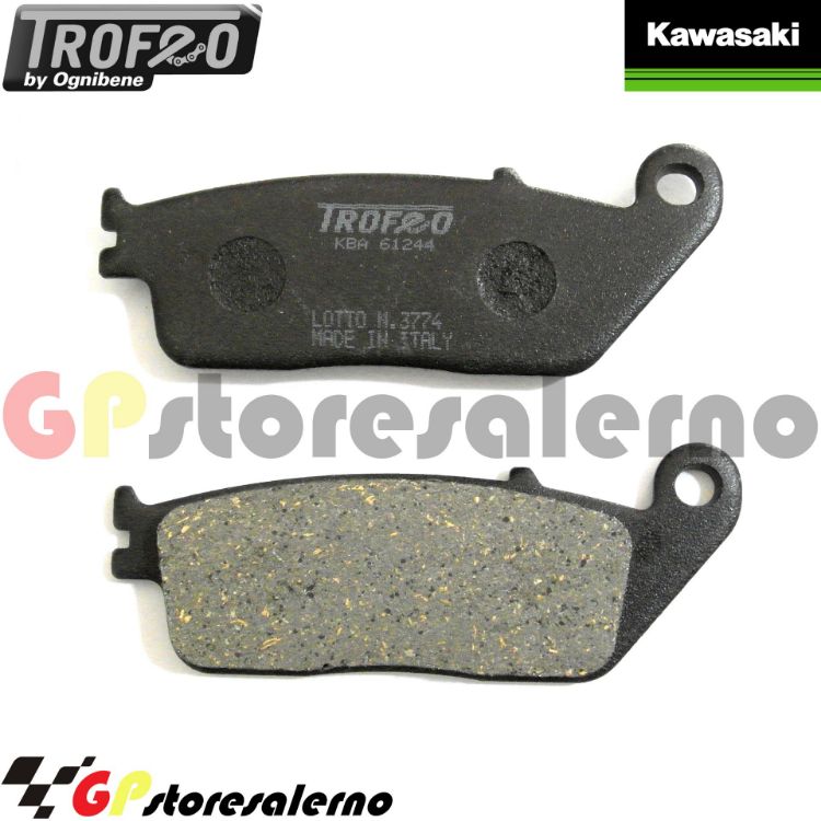 Immagine di 43020200 PASTIGLIE ANTERIORI ORGANICHE OGNIBENE KAWASAKI 125 J DAL 2015 AL 2021