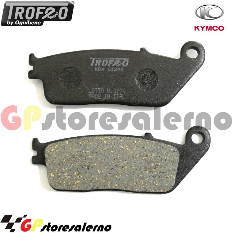 Immagine di 43020200 PASTIGLIE ANTERIORI ORGANICHE OGNIBENE KYMCO 300 GRAND DINK DAL 2012 AL 2020