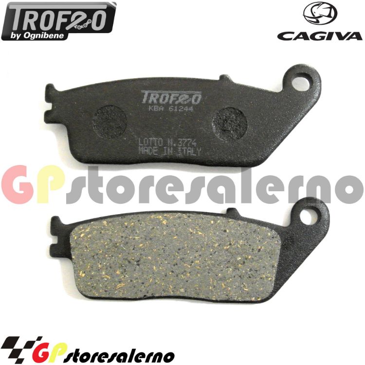 Immagine di 43020200 PASTIGLIE ANTERIORI ORGANICHE OGNIBENE CAGIVA 900 GRAN CANYON DAL 1998 AL 2003