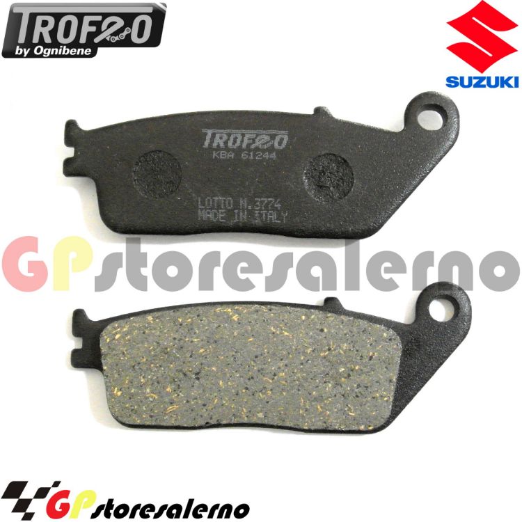 Immagine di 43020200 PASTIGLIE ANTERIORI ORGANICHE OGNIBENE SUZUKI 600 GSX R DAL 1994 AL 1996