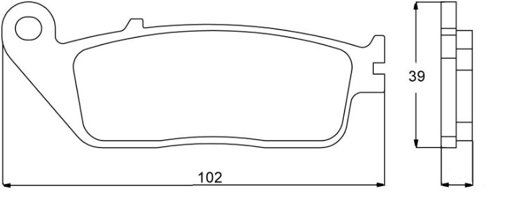 Immagine di 43020201 COPPIA PASTIGLIE FRENO ANTERIORI SINTERIZZATE OGNIBENE TROFEO HONDA 350 FORZA DAL 2021 AL 2024