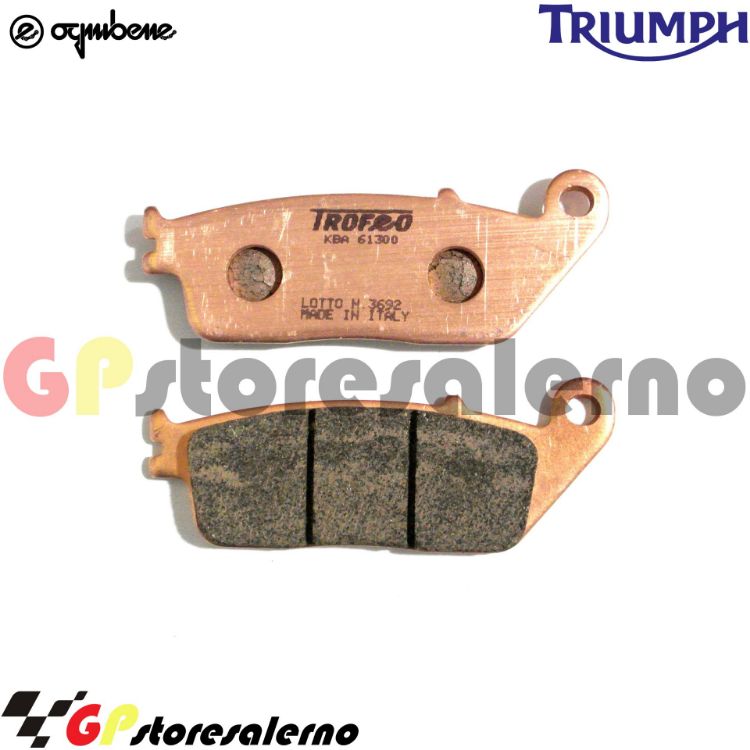 Immagine di 43020201 COPPIA PASTIGLIE FRENO ANTERIORI SINTERIZZATE OGNIBENE TROFEO TRIUMPH 660 TRIDENT DAL 2021 AL 2024