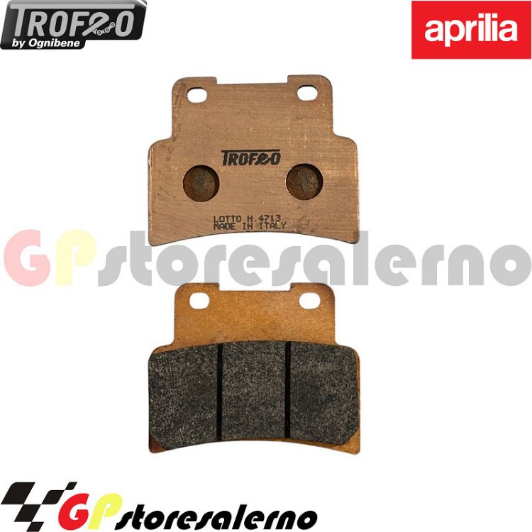 Immagine di 43017601 COPPIA PASTIGLIE FRENO ANTERIORI SINTERIZZATE OGNIBENE TROFEO APRILIA 125 RS DAL 2006 AL 2010