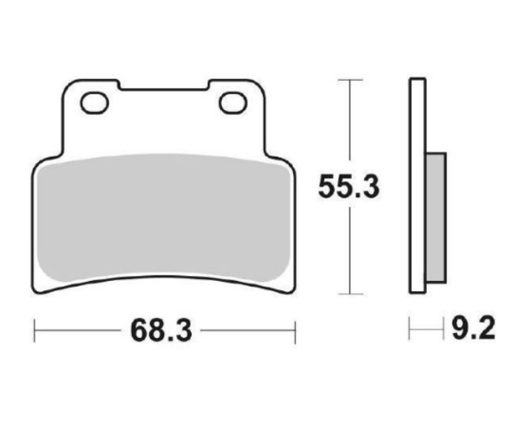 Immagine di 43017601 COPPIA PASTIGLIE FRENO ANTERIORI SINTERIZZATE OGNIBENE TROFEO APRILIA 125 RS DAL 2006 AL 2010