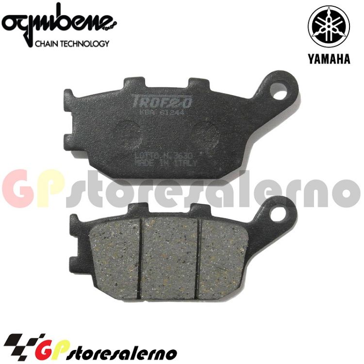 Immagine di 43024400 PASTIGLIE POSTERIORI ORGANICHE OGNIBENE YAMAHA 600 FZ6 N DAL 2004 AL 2008